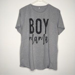 Boy Mama Light Woman’s Short-Sleeve Top T-Shirt 2XL